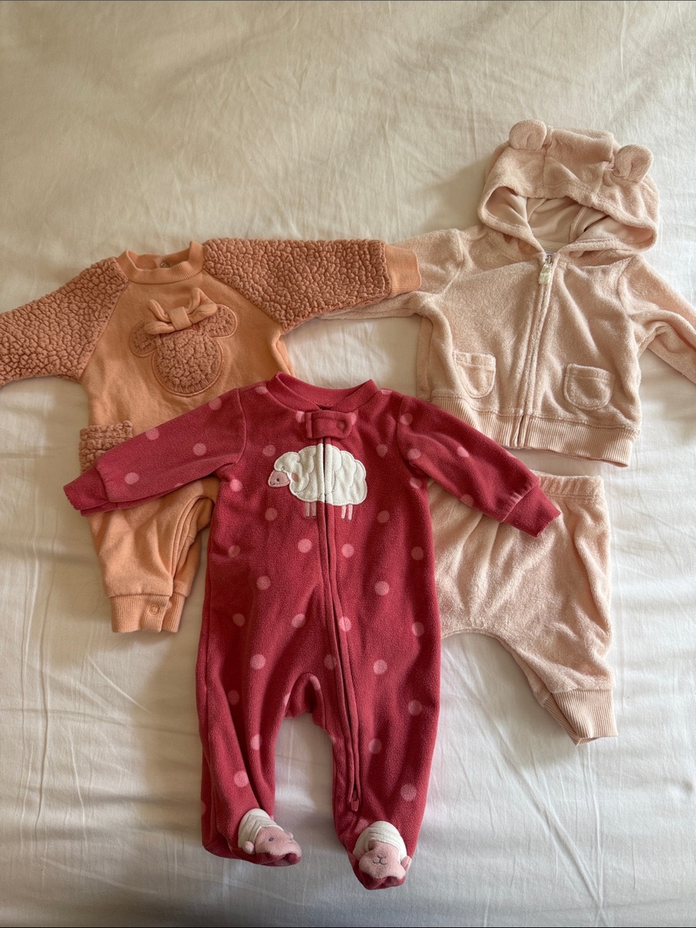 Newborn Girl Outfits - Lot of 3